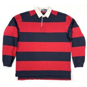 Polo by Ralph Lauren Red and Navy Striped Shirt